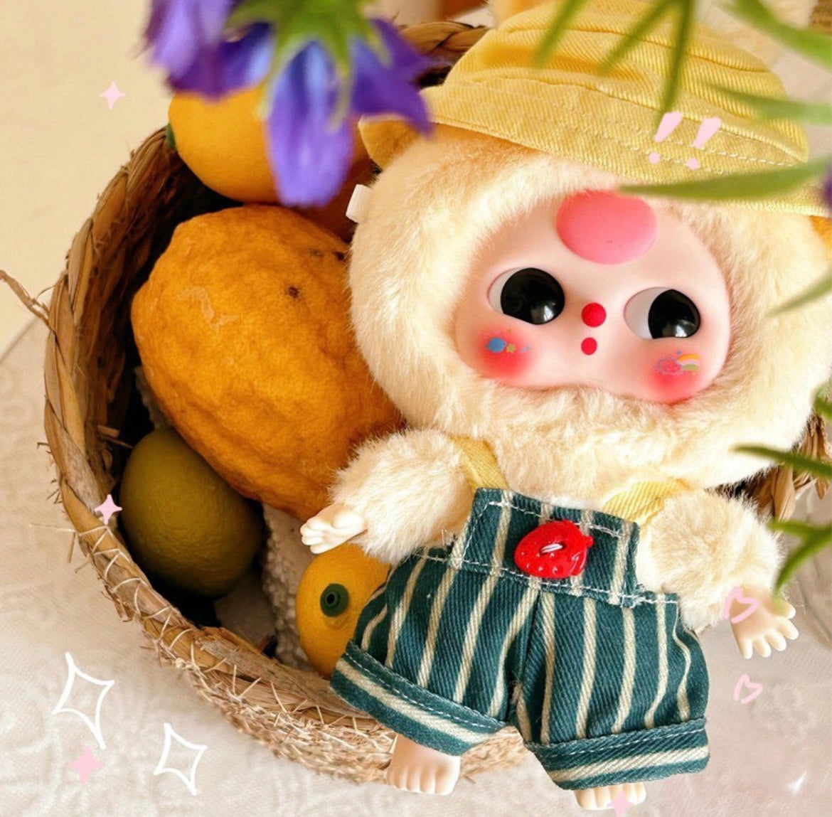 Baby 3 Macaron Bunny Plush Doll V1