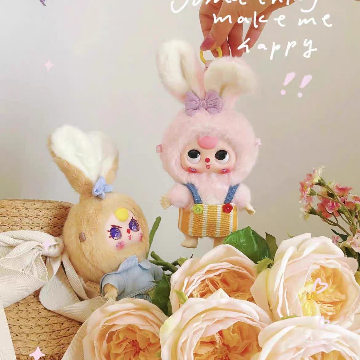 Baby 3 Macaron Bunny Plush Doll V1