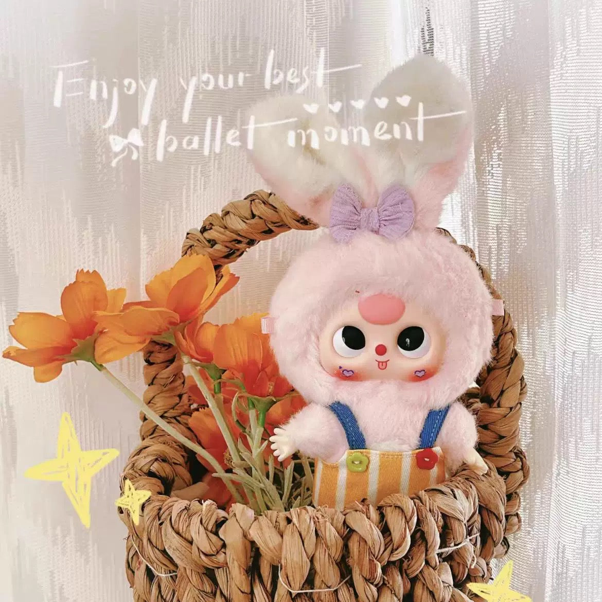 Baby 3 Macaron Bunny Plush Doll V1