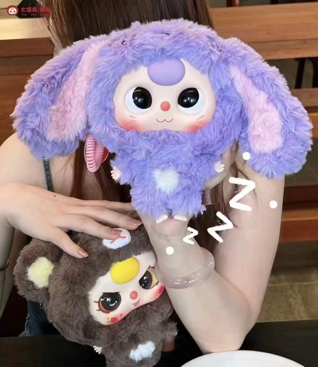 Baby 3 Big Head Baby Zipper Bag Plush Doll