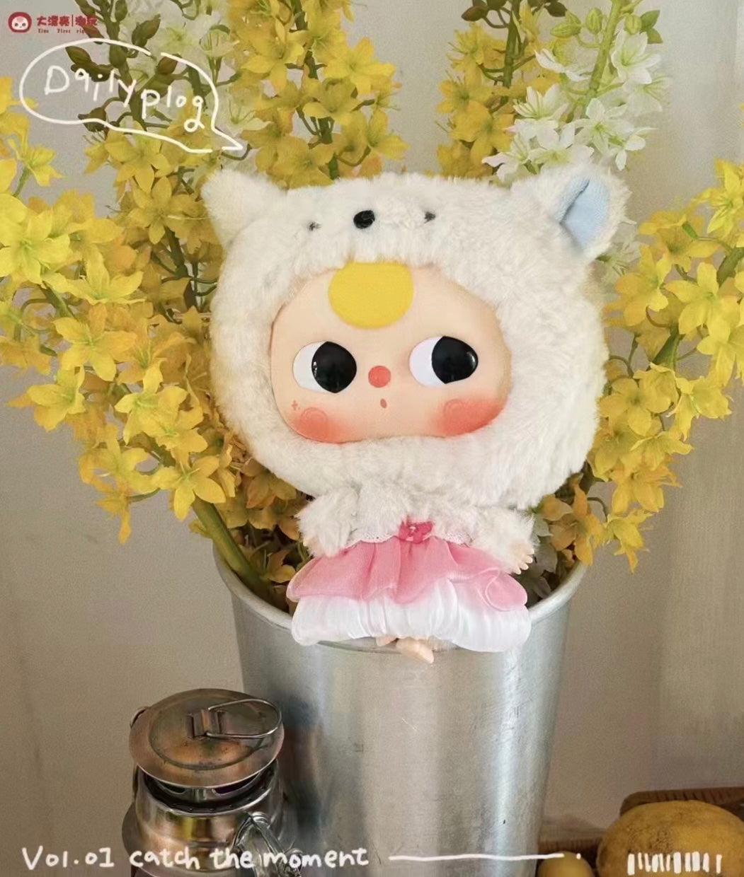 Baby 3 Big Head Baby Zipper Bag Plush Doll