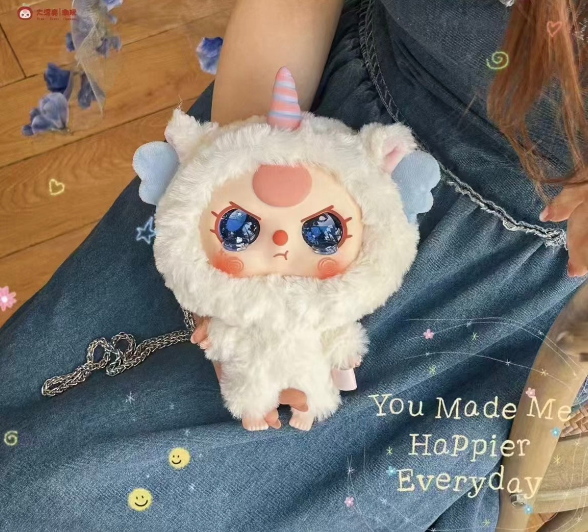 Baby 3 Big Head Baby Zipper Bag Plush Doll