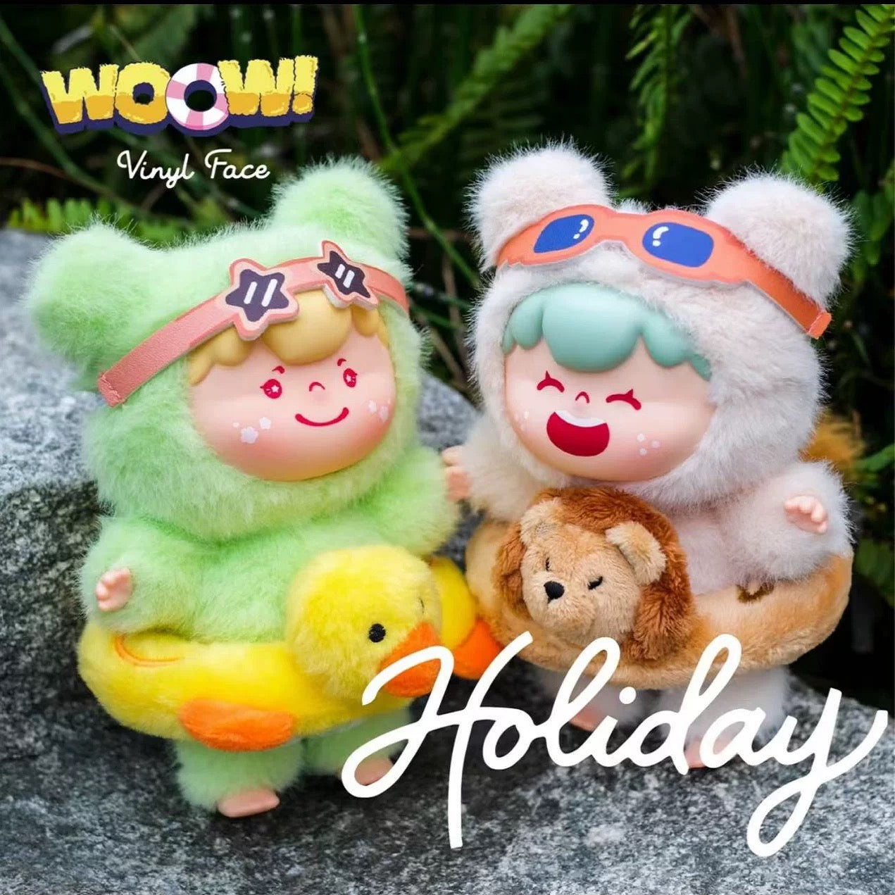 【2025 SUMMER SALE】WOOW Happy Holiday Vinyl Face Plush Doll
