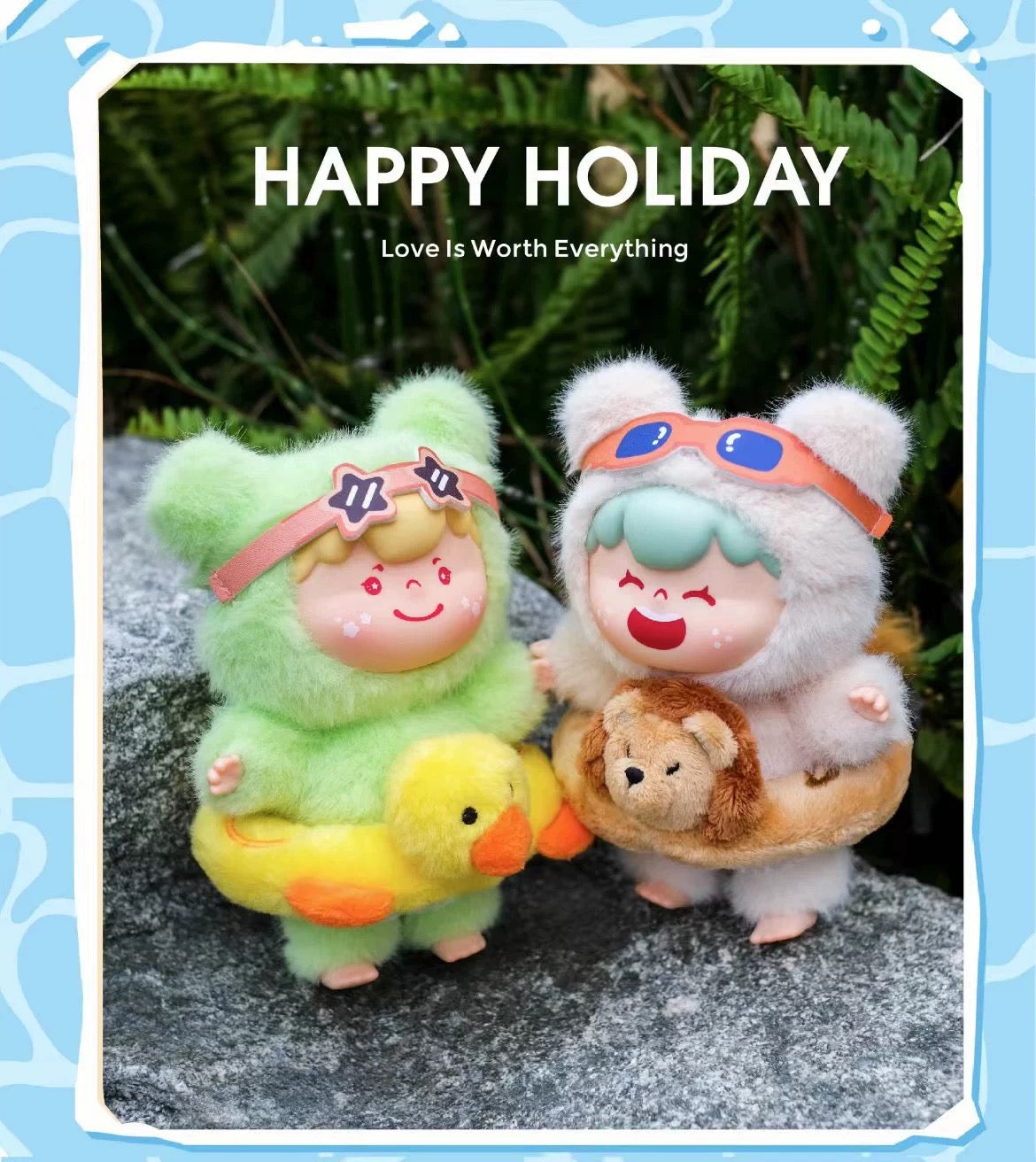 【2025 SUMMER SALE】WOOW Happy Holiday Vinyl Face Plush Doll