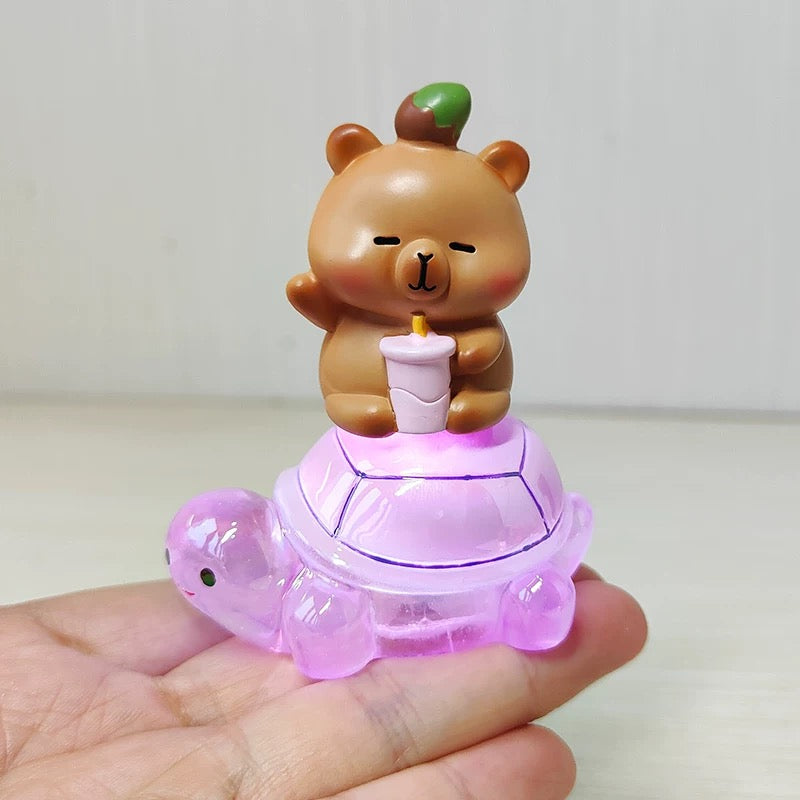 Capybara And The Turtle Light Toy