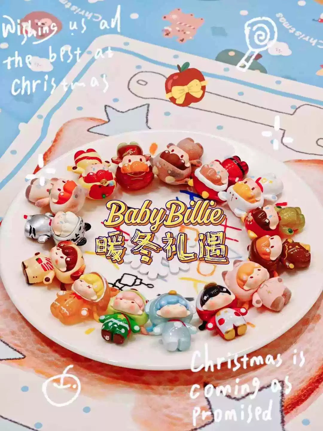 【NEW ARRIVAL】Baby Billie’s Winter Gift Mini Bean Toy,2 Beans