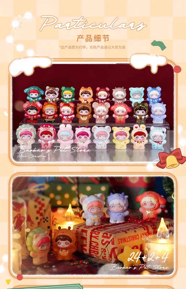 Baobao’s Pet Store Mini Christmas Mini Bean Toy,4 In 1 Bag