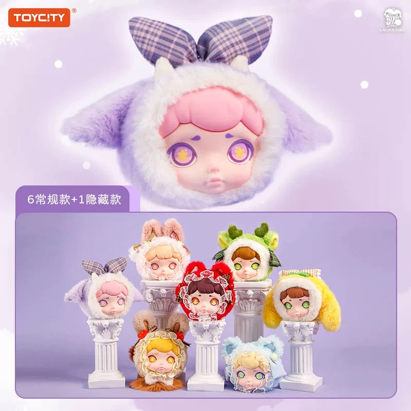 Laura Winter Tea Party Fluffy Earphone Bag