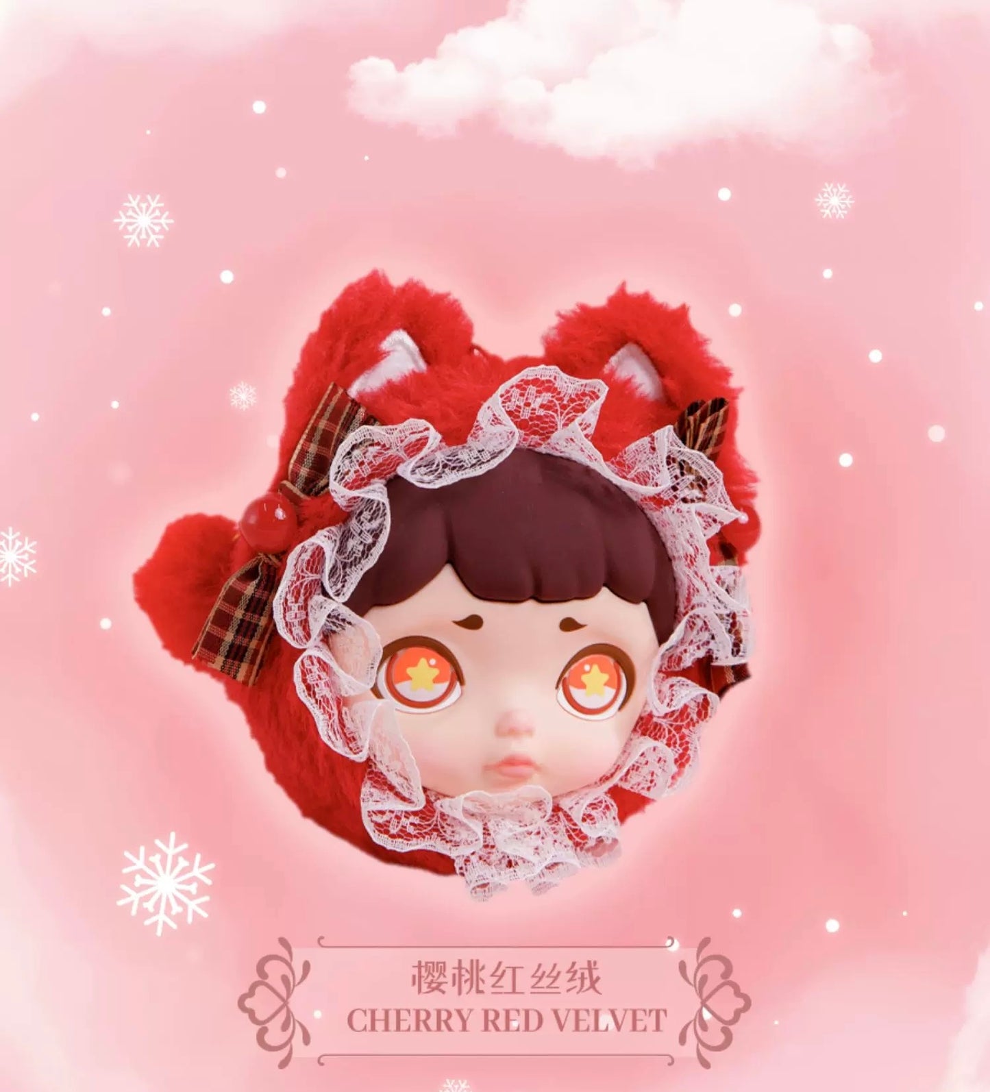 Laura Winter Tea Party Fluffy Earphone Bag