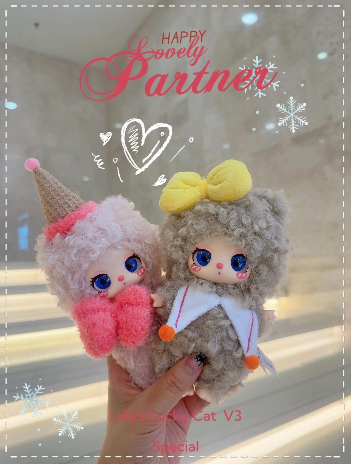 【September Promotion】Liila's Lucky Cat V3 Plush Doll,Hanging Card