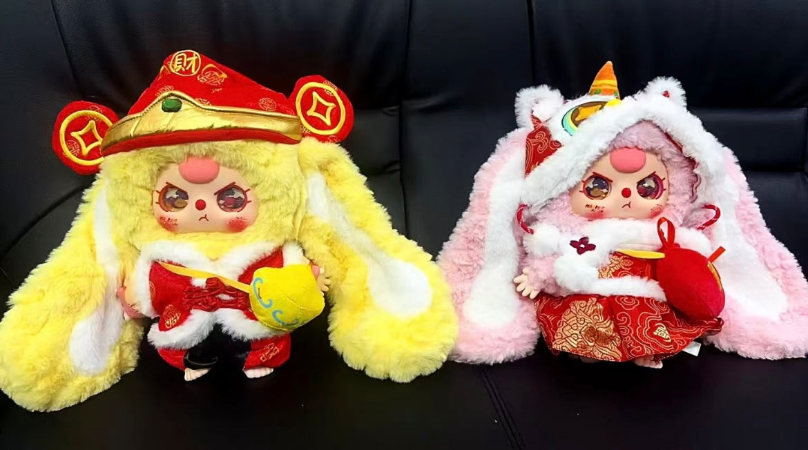 【NEW ARRIVAL】Baby 3 New Year Limited 400% Plush Doll Set(2PCS)