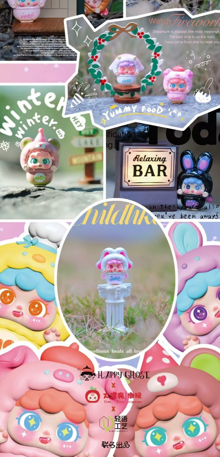 Migo Mischievous Little Cutie Mini Bean Toy,2 Beans