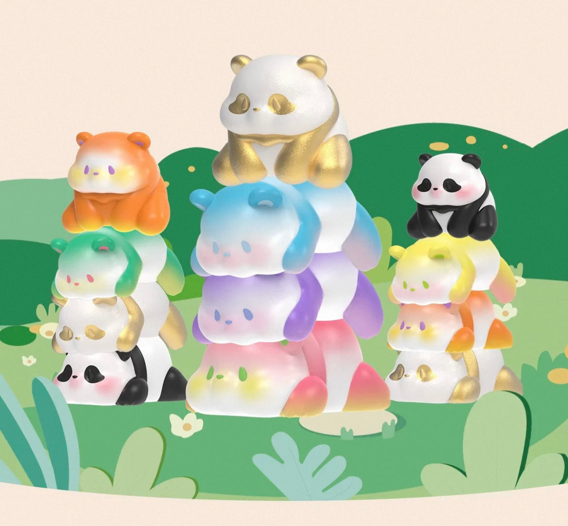 PANDUDU Magnetic Jenga Mini Bean Toy,4 In 1 Bag