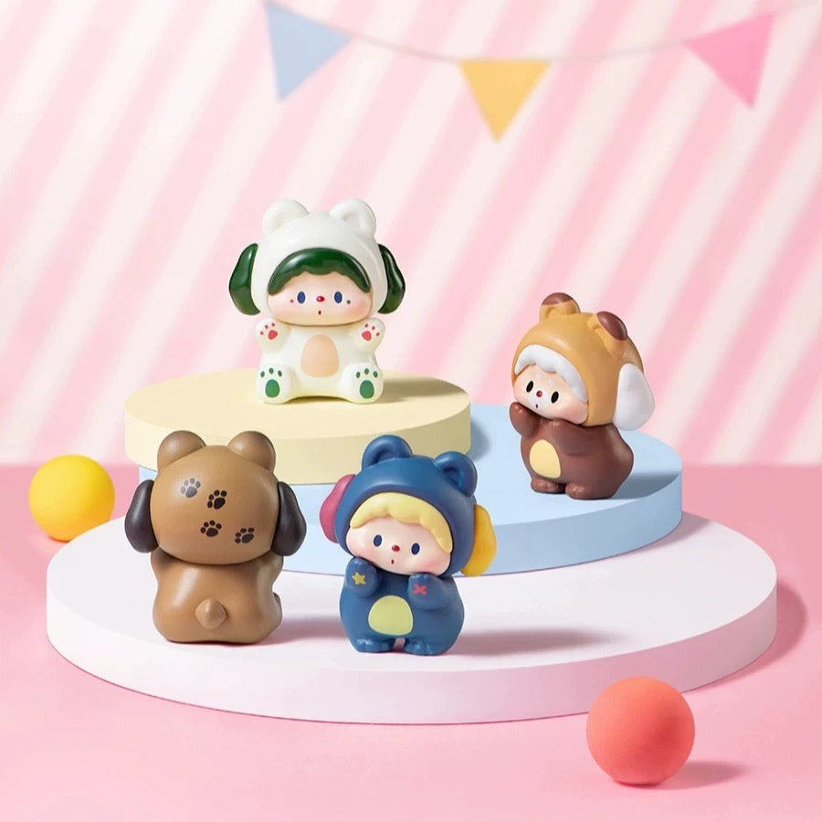 Luludog's Bear Party Mini Bean Toy,5 In 1 Bag