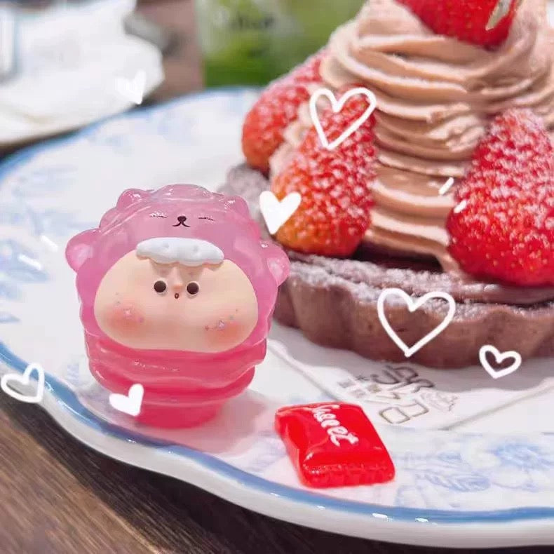 Dudu Animal Ice Cream Mini Bean Toy,2 Beans