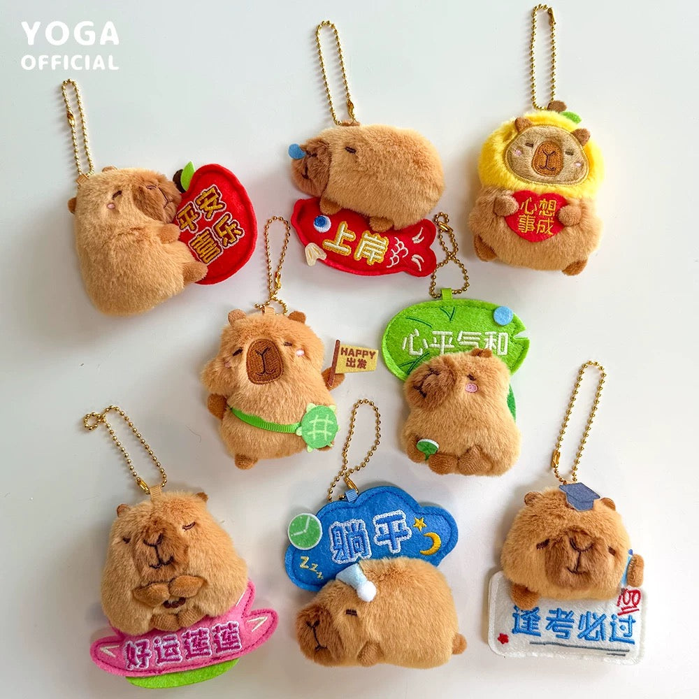 【NEW ARRIVAL】Capybara Wish Post Magnet Plush Mini Bean,2 bags