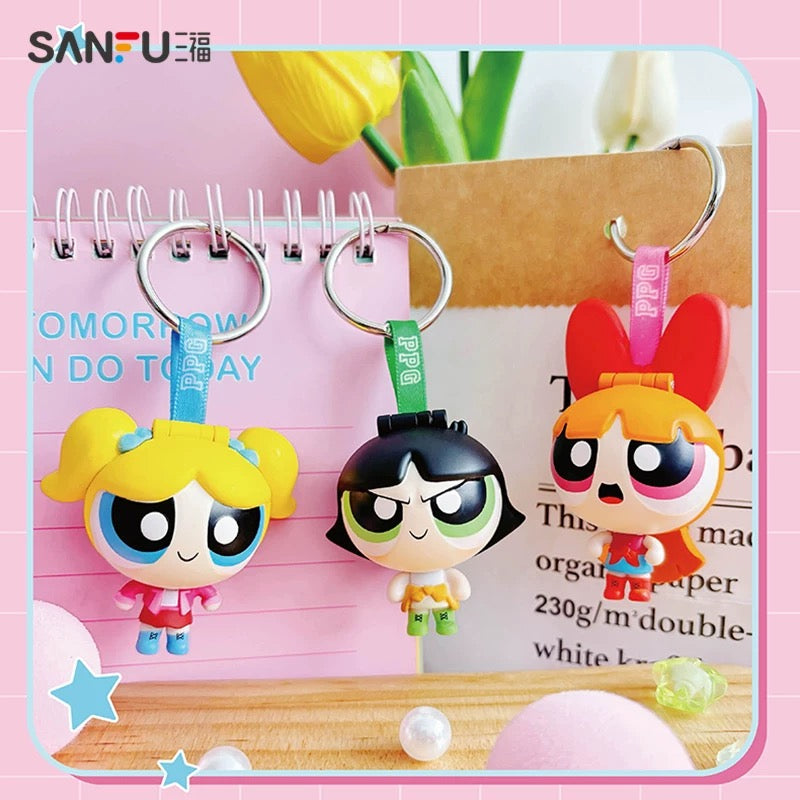 【NEW ARRIVAL】Powerpuff Girls Turn Around Change Outfit Pendant Toy