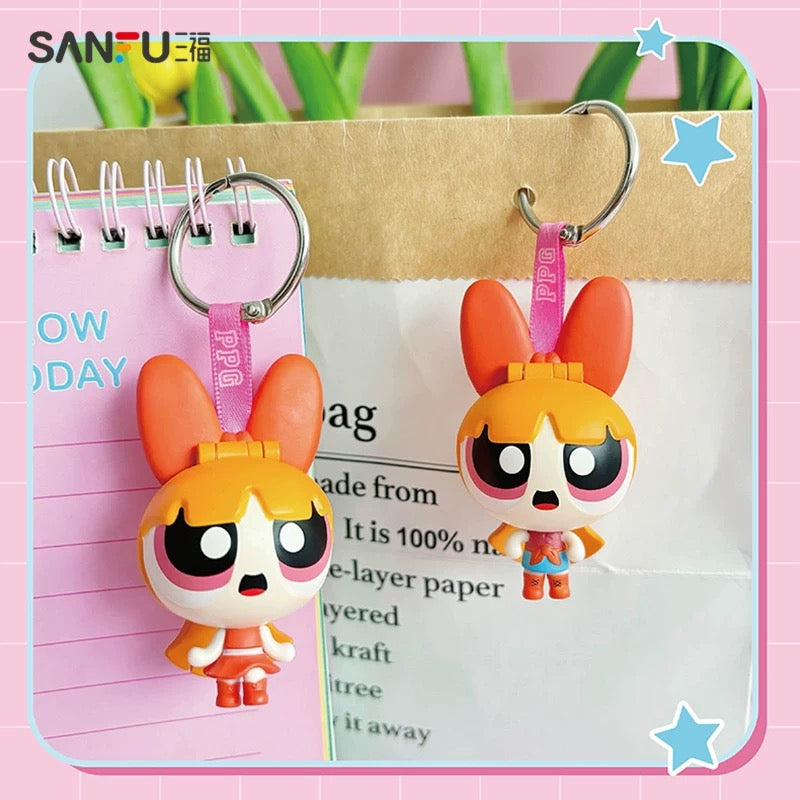 【NEW ARRIVAL】Powerpuff Girls Turn Around Change Outfit Pendant Toy