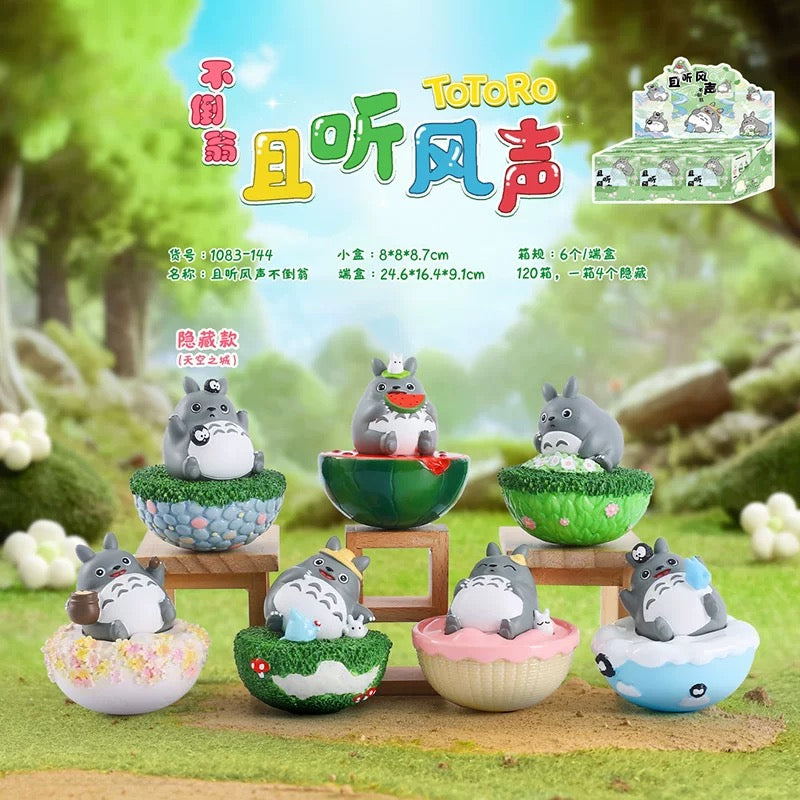 【NEW ARRIVAL】Ghibli Totoro Listen To The Wind Tumbler Toy,2 boxes