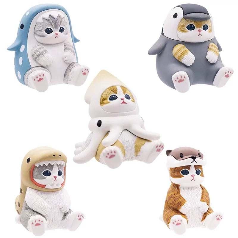 Mofusand Sea Animals Sitting Mini Bean Toy,2 boxes