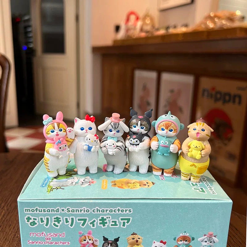 Sanrio Mofusand Standing Mini Bean Toy,2 boxes