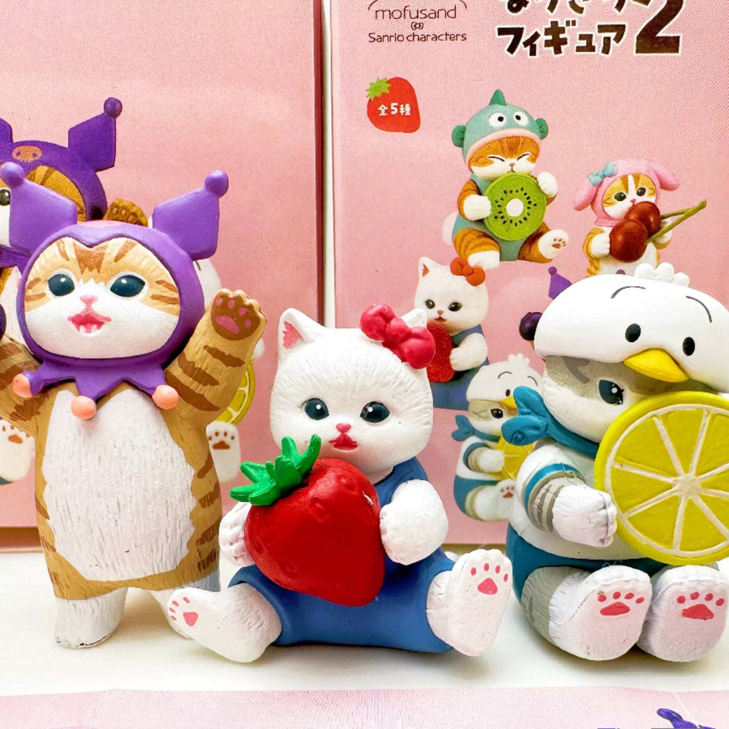 Sanrio Mofusand Sitting Mini Bean Toy,2 boxes