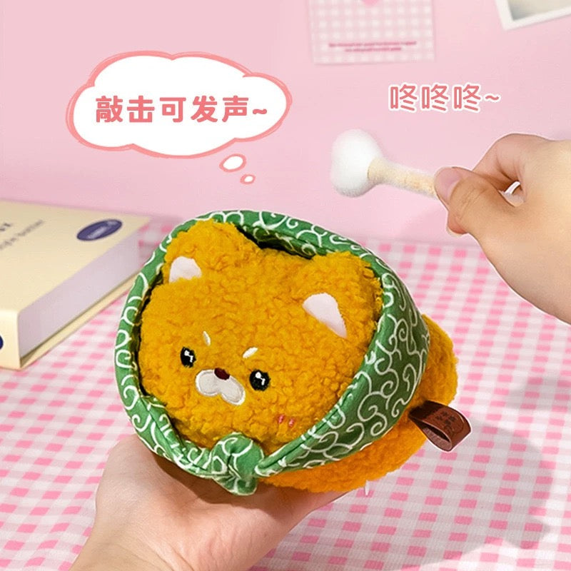 Happy Little Wooden Fish Fluffy Plush