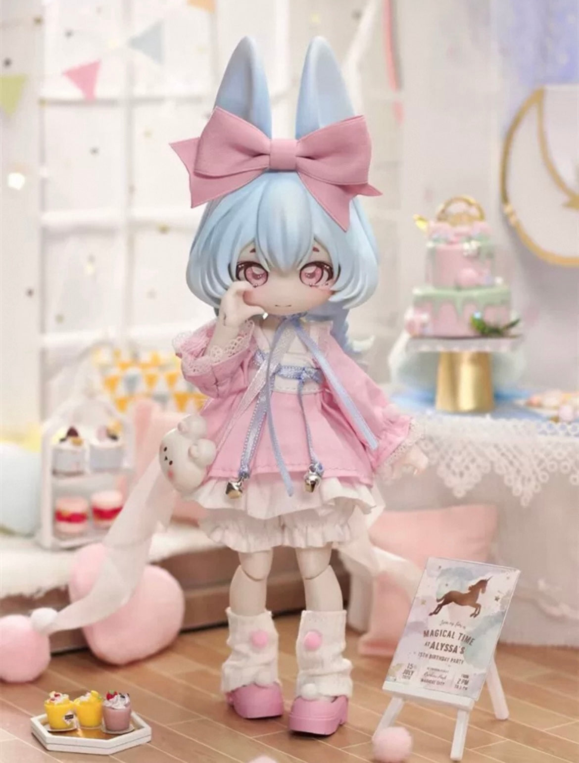 【NEW ARRIVAL】INEDIBLE Bjd Doll,Bunny Jump Time Toy,secret,special,hanging card