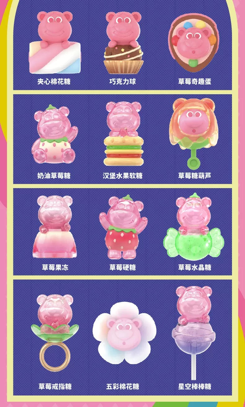 Disney Lotso Stawberry Candy Mini Bean,3 In 1 Box