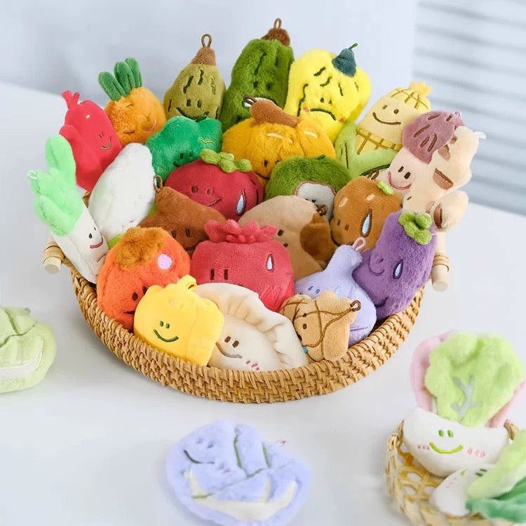 Forest Monster What To Eat Today Fluffy Magnet Mini Bean Toy,3 beans