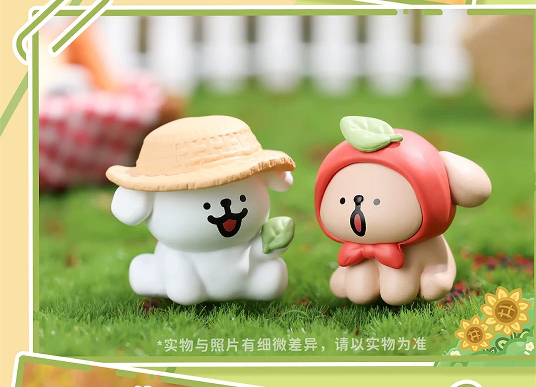 【NEW ARRIVAL】Maltese Puppy Happy Farm Mini Bean Toy,5 In 1 Bag