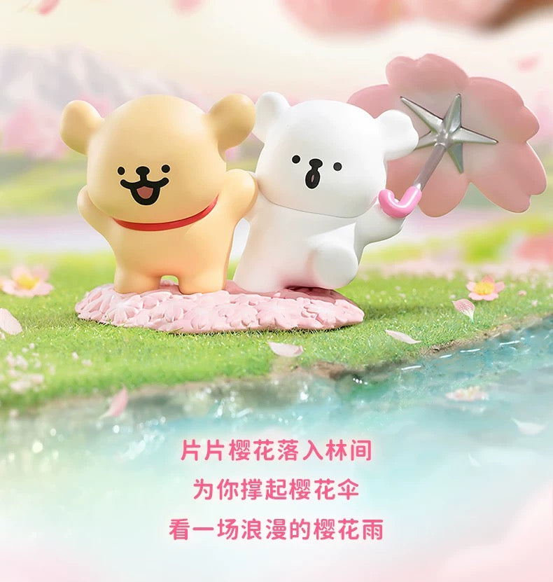 Maltese Puppy Romantic Sakura Toy