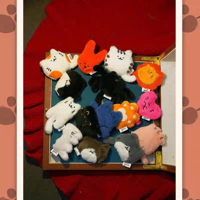 【NEW ARRIVAL】Let’s Roll The Cat Together Magnet Fluffy Mini Bean