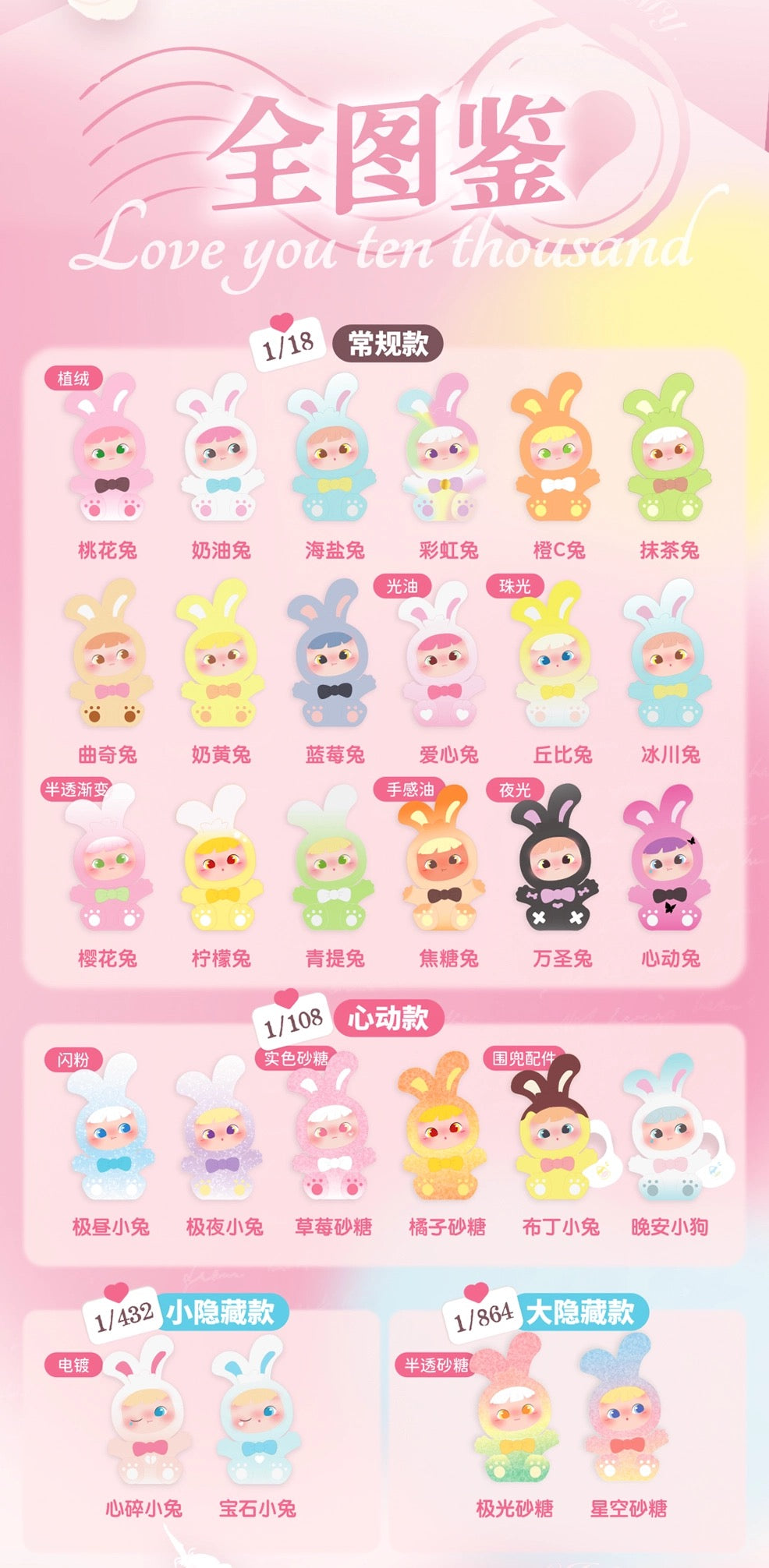 【NEW ARRIVAL】Cimmy Love You Ten Thousand Mini Bean Toy