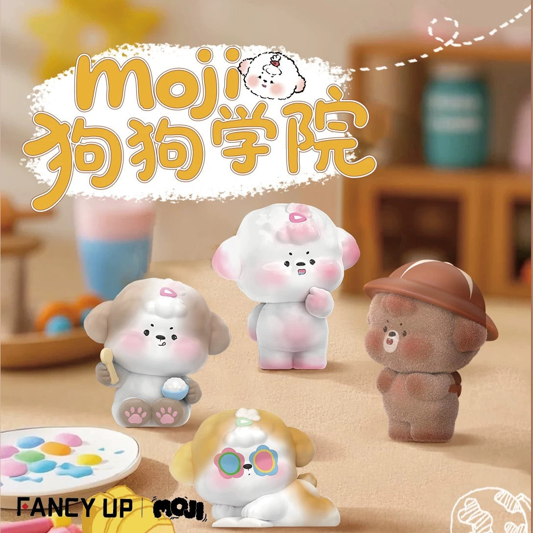 【NEW ARRIVAL】Moji Puppy Go To School Mini Bean Toy,4 In 1 Bag