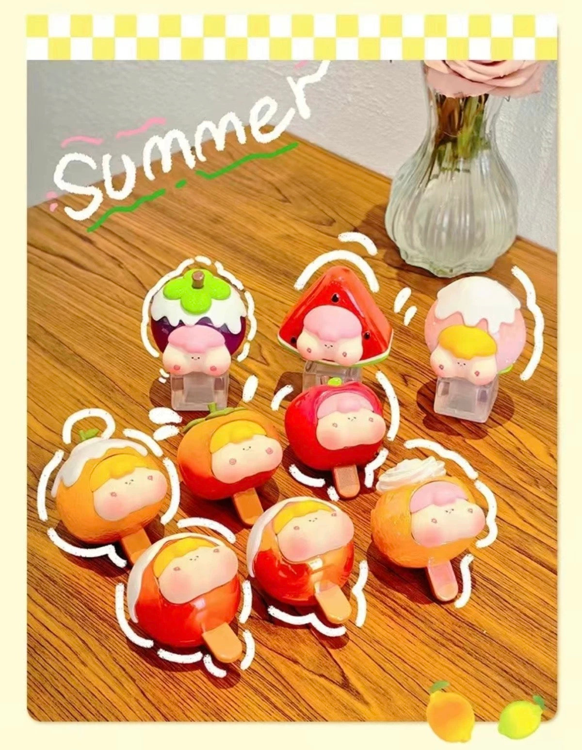 【NEW ARRIVAL】PIBO Fruit Popsicle Mini Bean Toy,4 Boxes