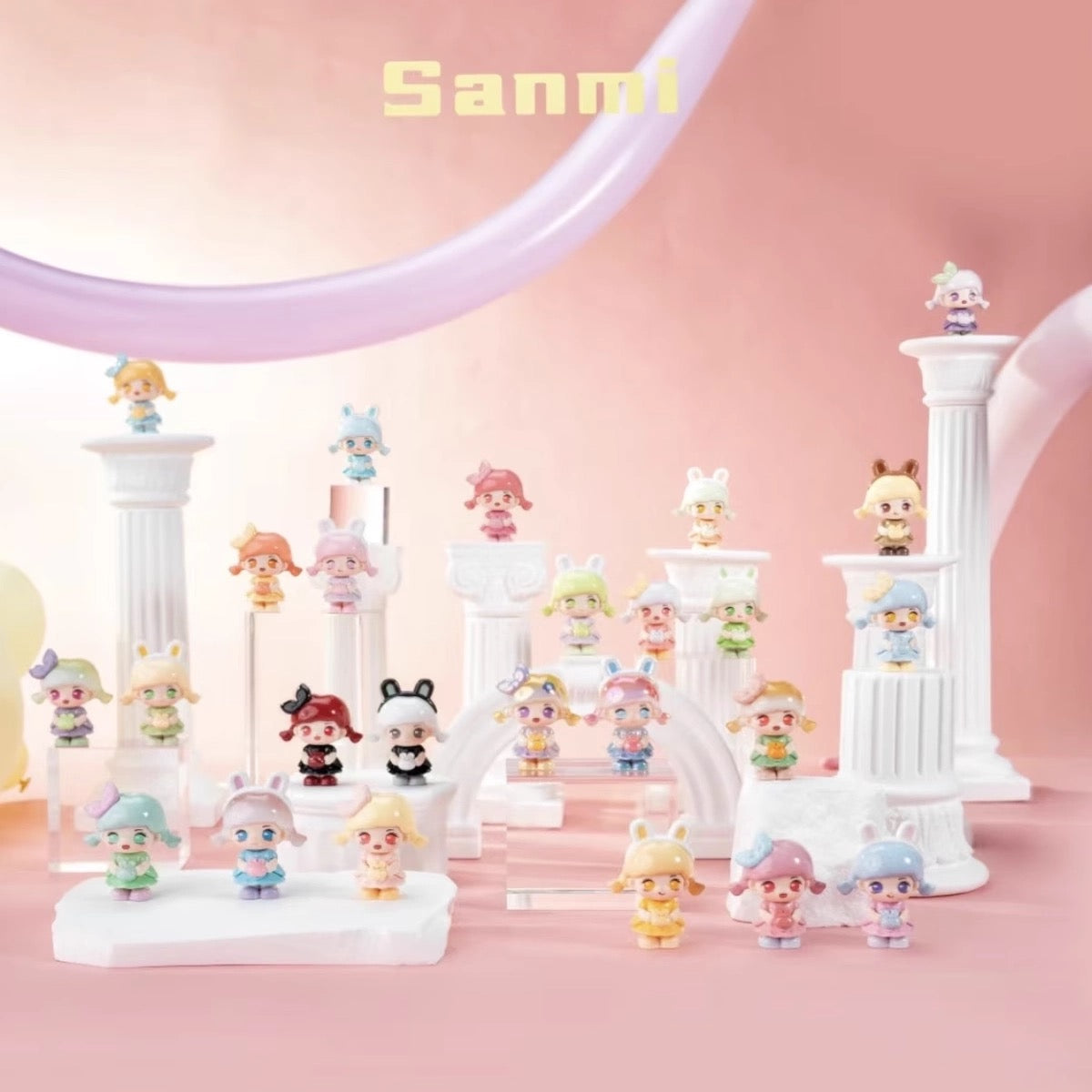 【NEW ARRIVAL】Sanmi Bunny Dreams Come True Mini Bean Toy,4 beans