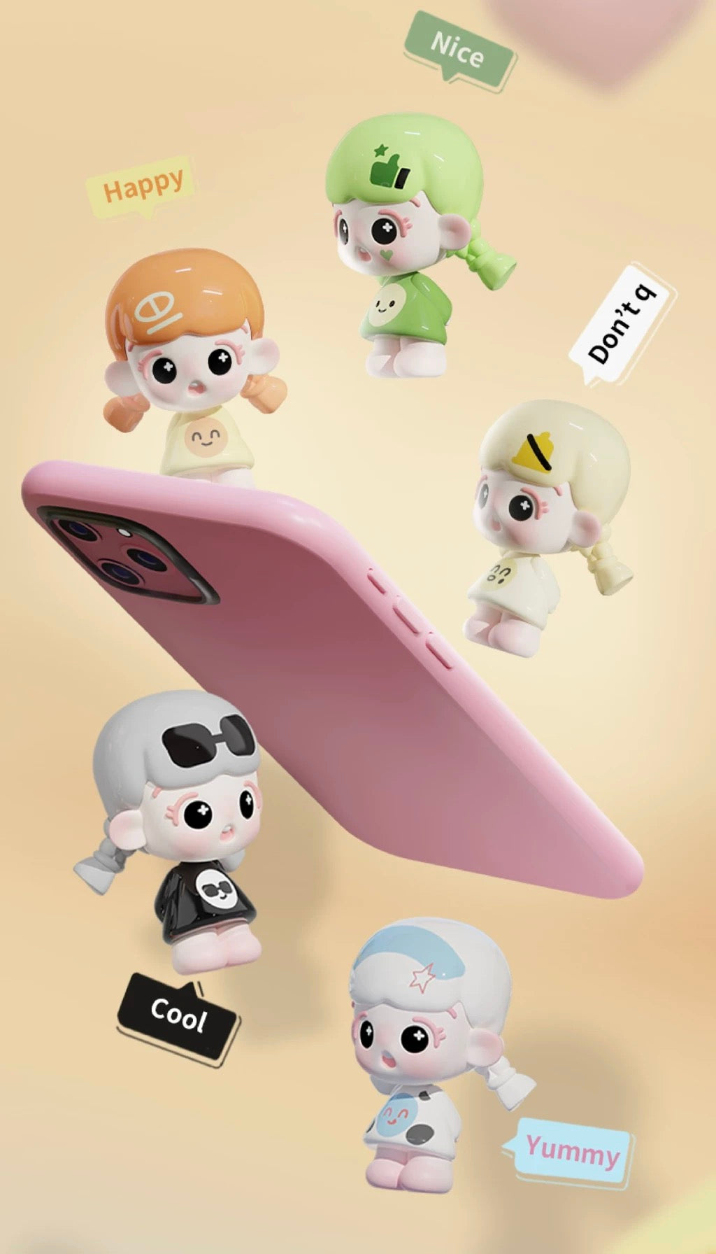 【NEW ARRIVAL】Daodao Mood Workshop Mini Bean Toy,5 In 1 Bag,LIMITED SERIES