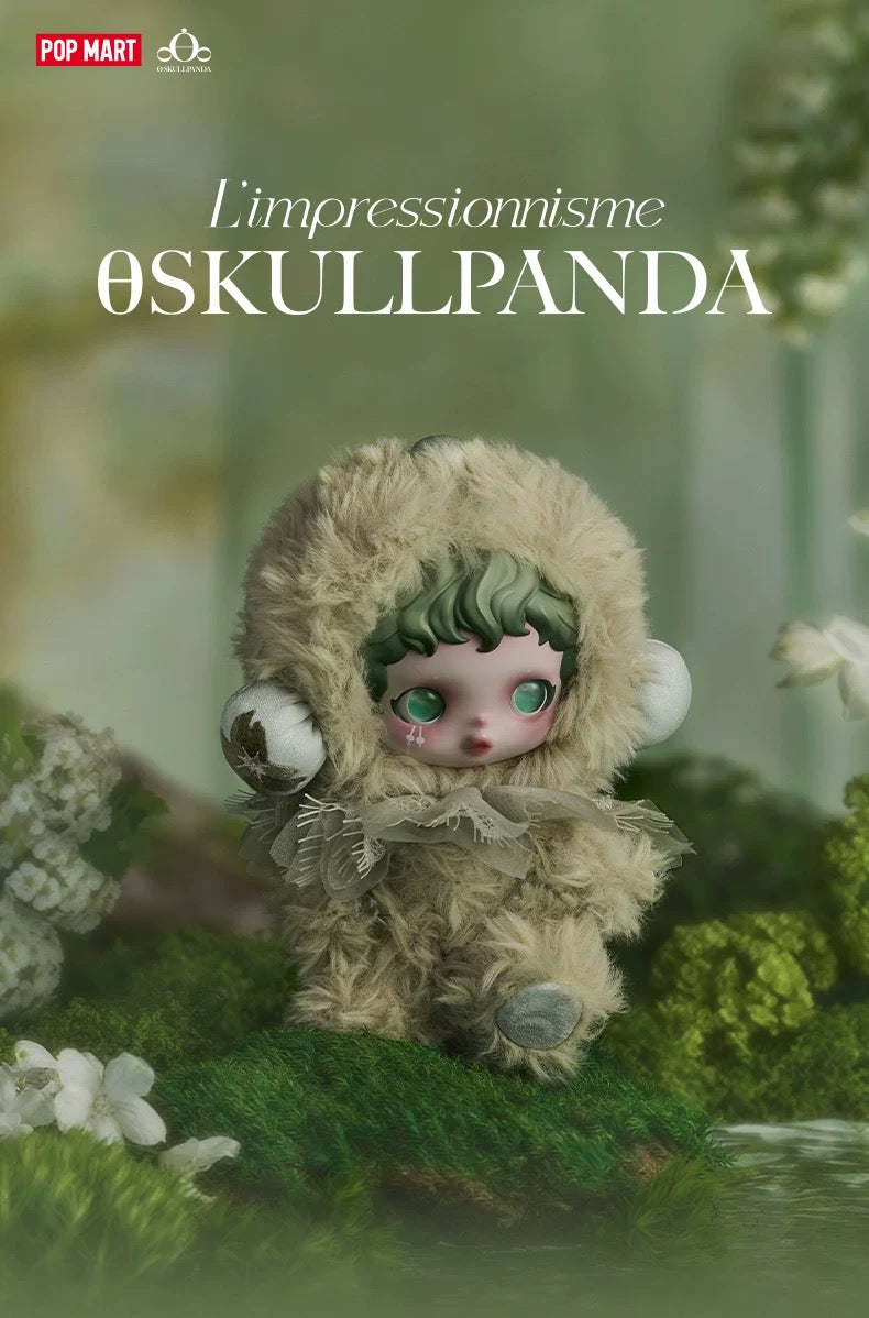 【NEW ARRIVAL】Skull Panda L'impressionnisme Plush Doll