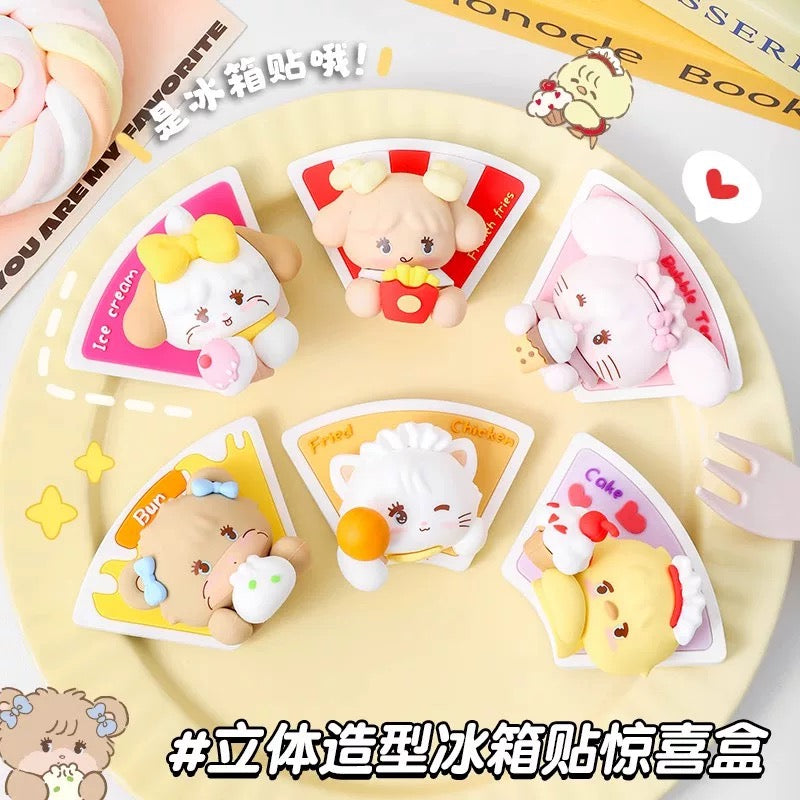 【NEW ARRIVAL】Mikko What To Eat Today Fridge Magnet Toy,2 boxes