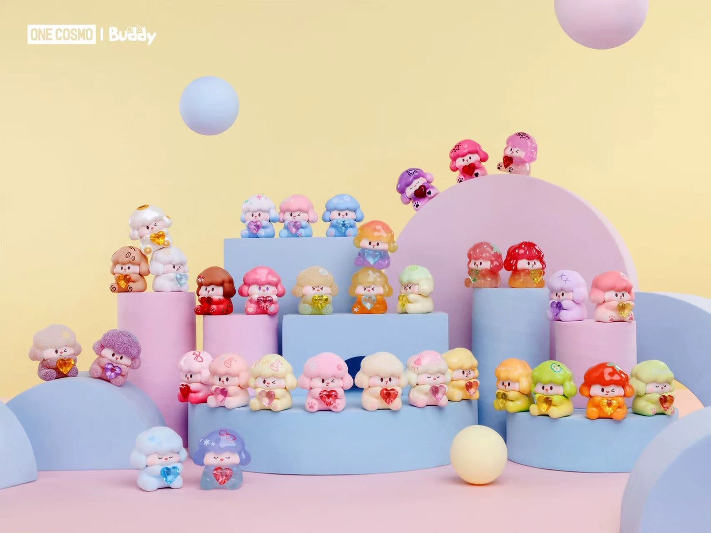 Lovely Buddy Mini Bean Toy,5 In 1 Bag