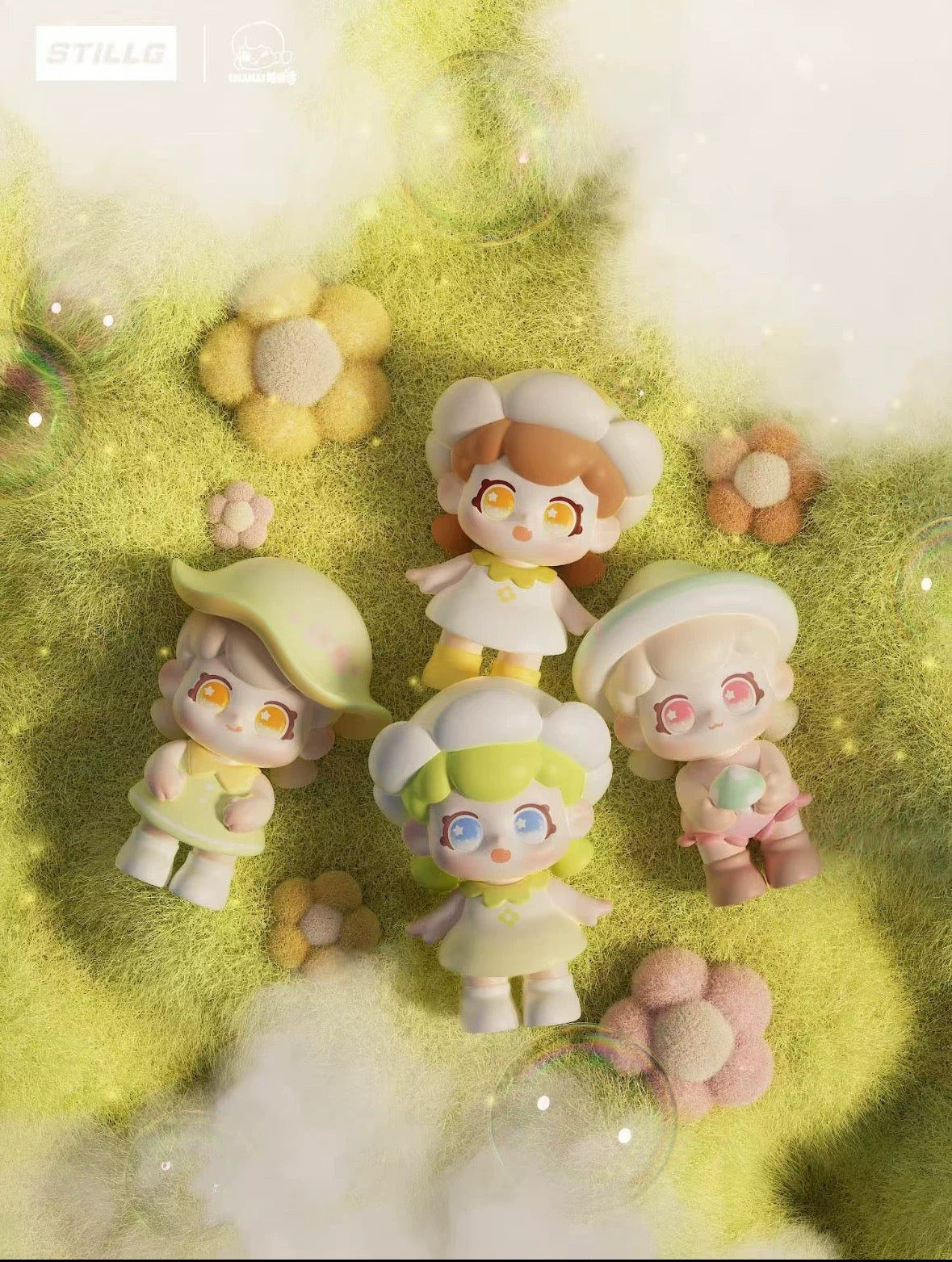 【NEW ARRIVAL】LILULU Mushroom Sweet Heart Mini Bean Toy,3 In 1 Bag