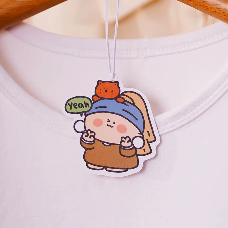 【NEW ARRIVAL】Great Artists The Girl With A Pearl Earring Air Freshener,5pcs