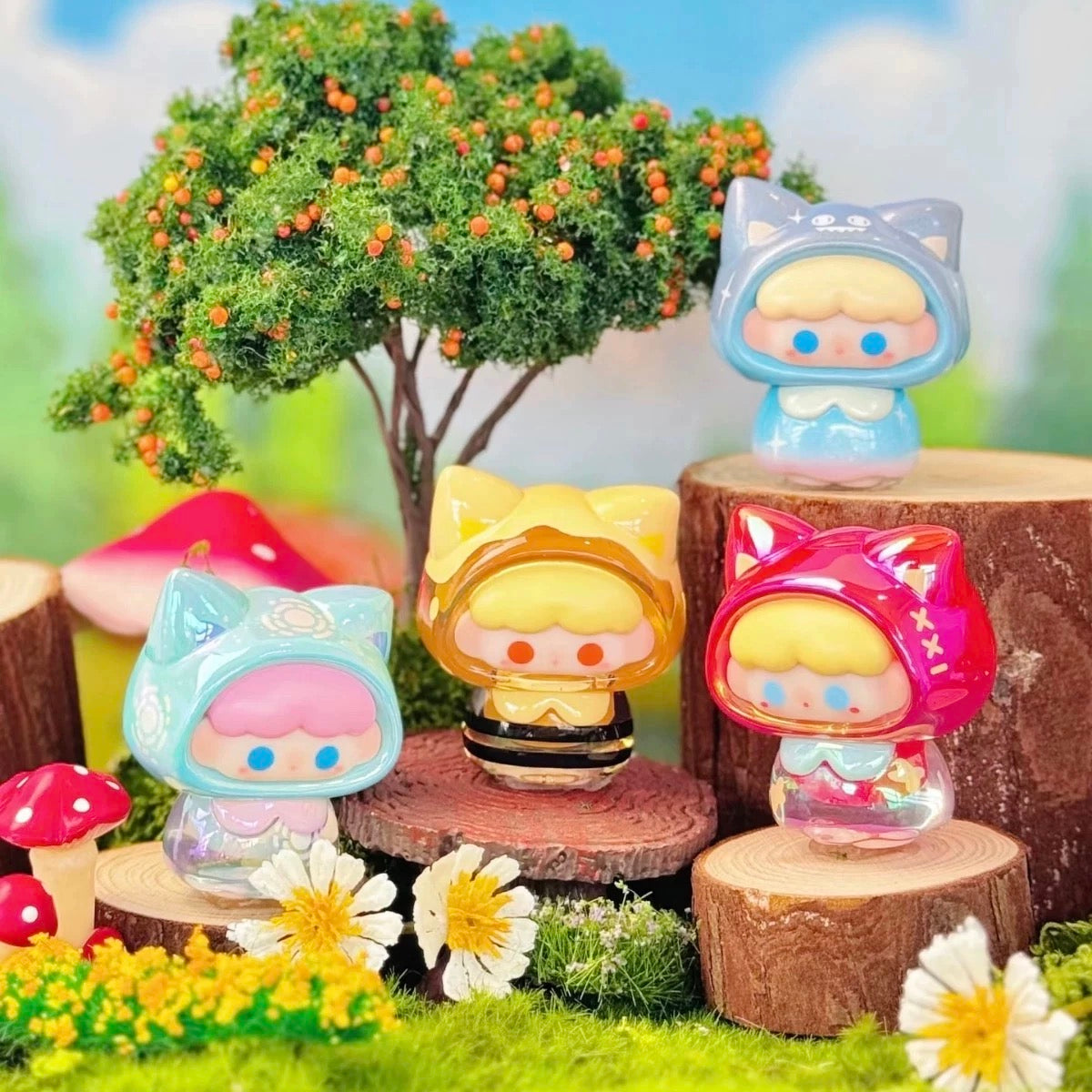 Momoka Forest Fairy Tale Town Mini Bean Toy,4 boxes