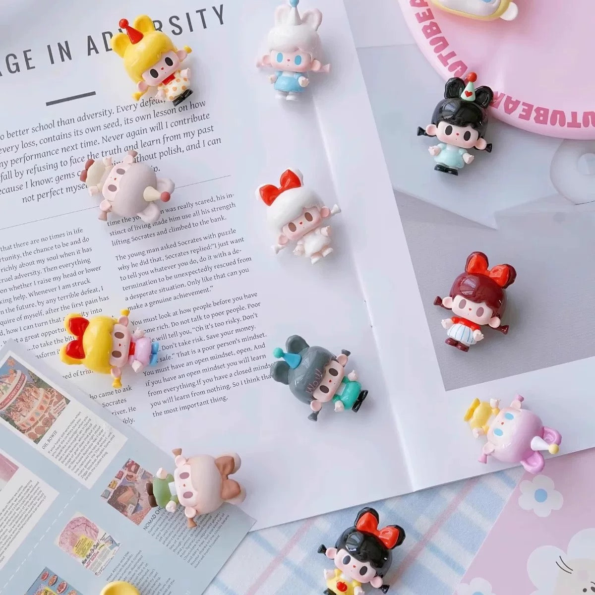 【NEW ARRIVAL】Tutu Bear's Wonderland Mini Bean Toy,5 In 1 Bag