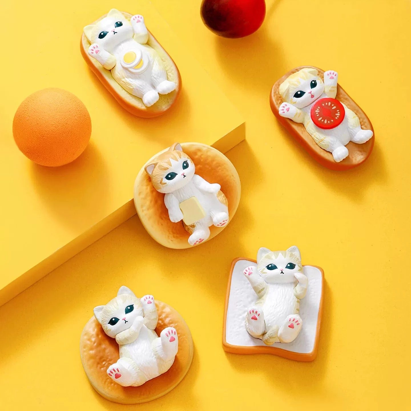 【NEW ARRIVAL】Mofusand Cute Baby Fat Series Mini Bean Toy,4 In 1 Bag