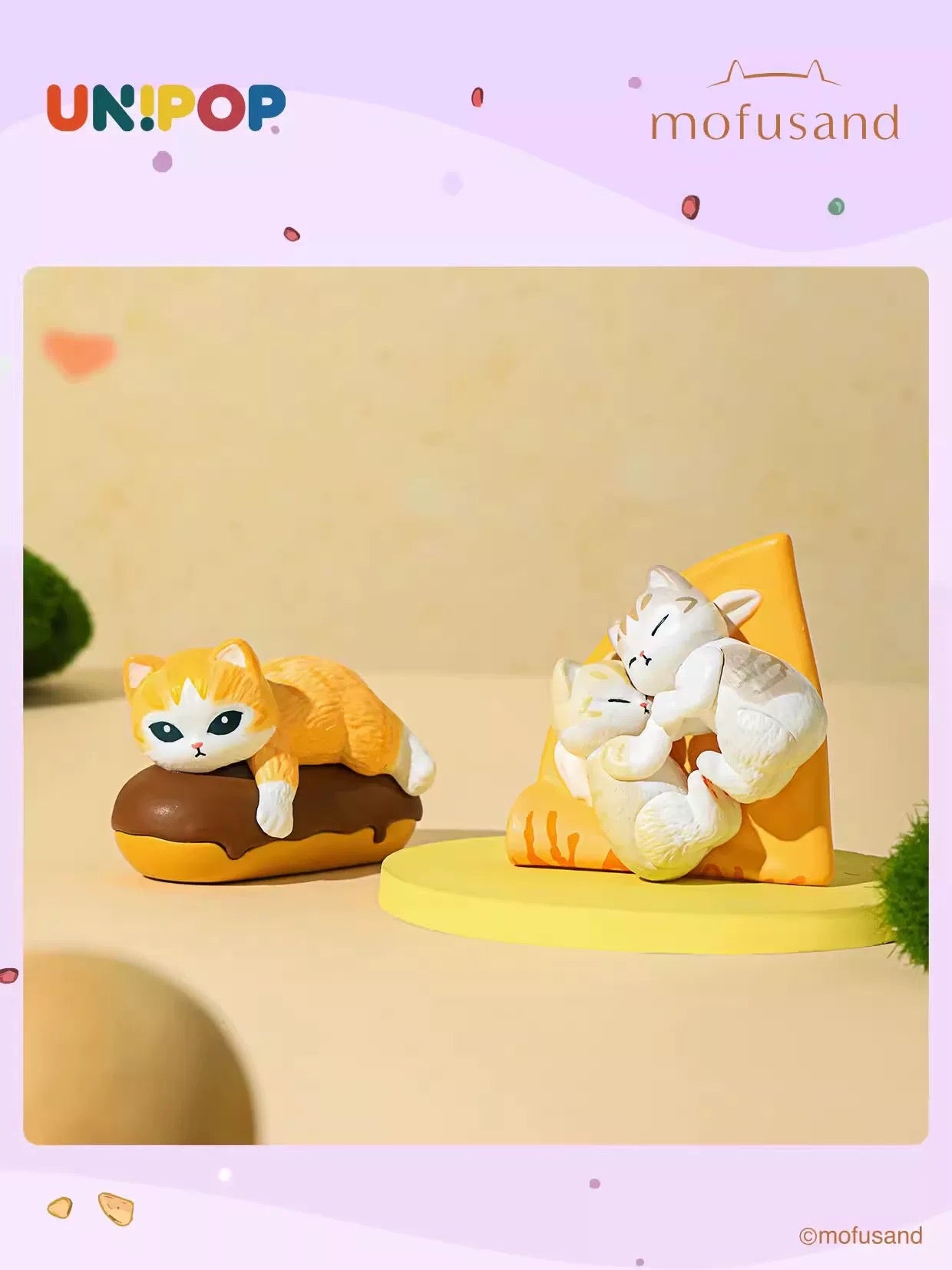【NEW ARRIVAL】Mofusand Cute Baby Fat Series Mini Bean Toy,4 In 1 Bag