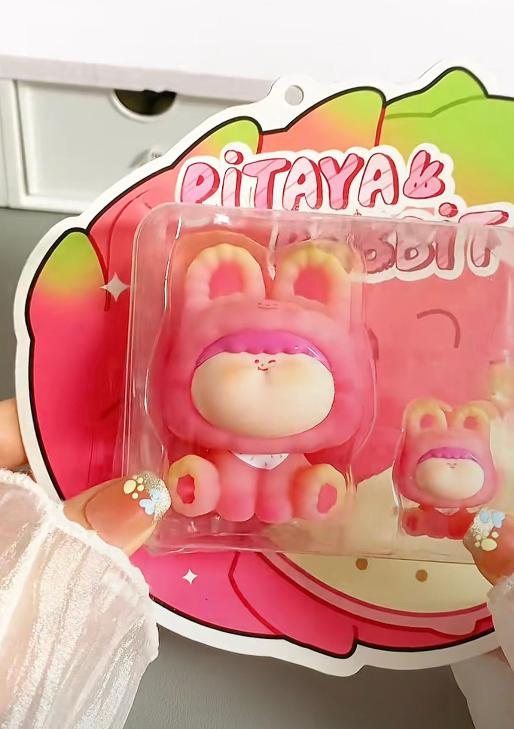 【NEW ARRIVAL】Amlls Pitaya Rabbit Hanging Card Toy