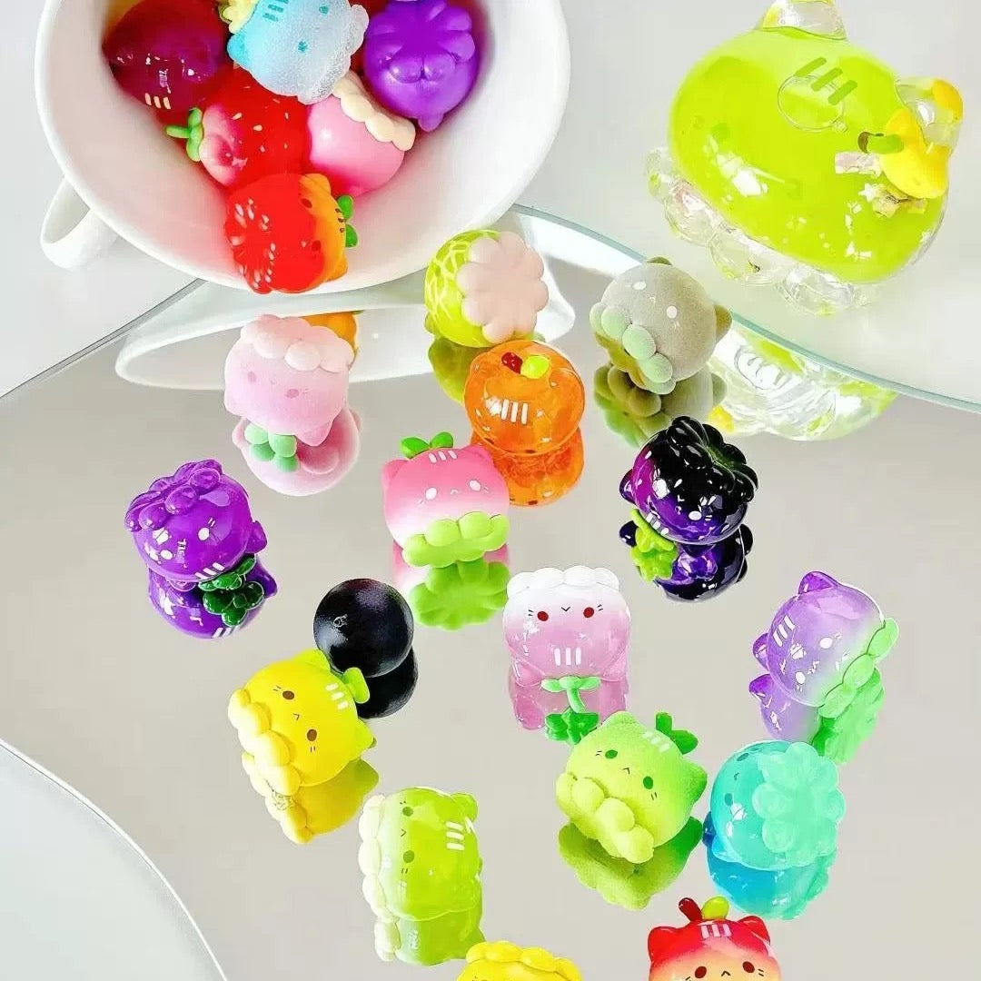 【NEW ARRIVAL】Octcat Fruit Market Mini Bean Toy,4 Beans