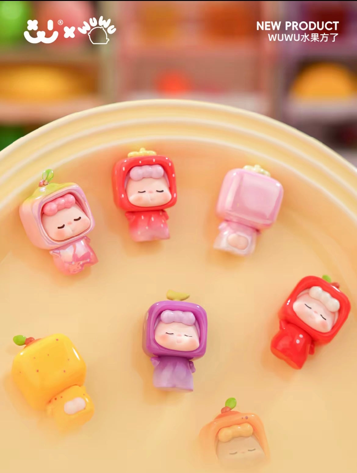 【NEW ARRIVAL】Wuwu Fruit Fun Mini Bean,5 In 1 Bag